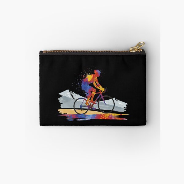 Item preview, Vibrant Watercolor Cyclist Silhouette designed and sold by All-Shopping.