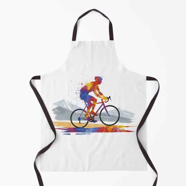 Item preview, Vibrant Watercolor Cyclist Silhouette designed and sold by All-Shopping.
