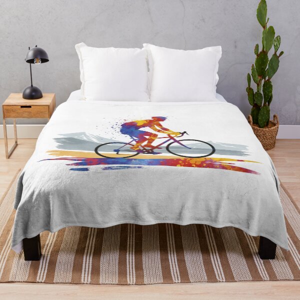 Item preview, Vibrant Watercolor Cyclist Silhouette designed and sold by All-Shopping.
