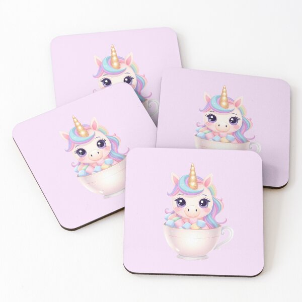 Item preview, Kawaii Unicorn Sitting on Giant Marshmallow | Pastel Rainbow Cute Design designed and sold by PawxelArt.