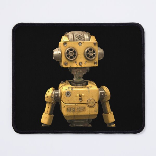 Item preview, Robot Worker Droid Yellow Sci-Fi designed and sold by Static-Fractal.