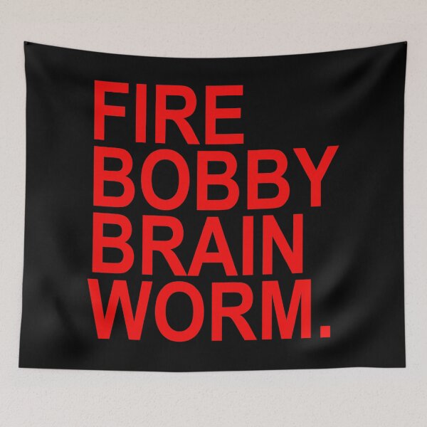 Item preview, Fire Bobby Brain Worm (DANGER RED) designed and sold by Thelittlelord.