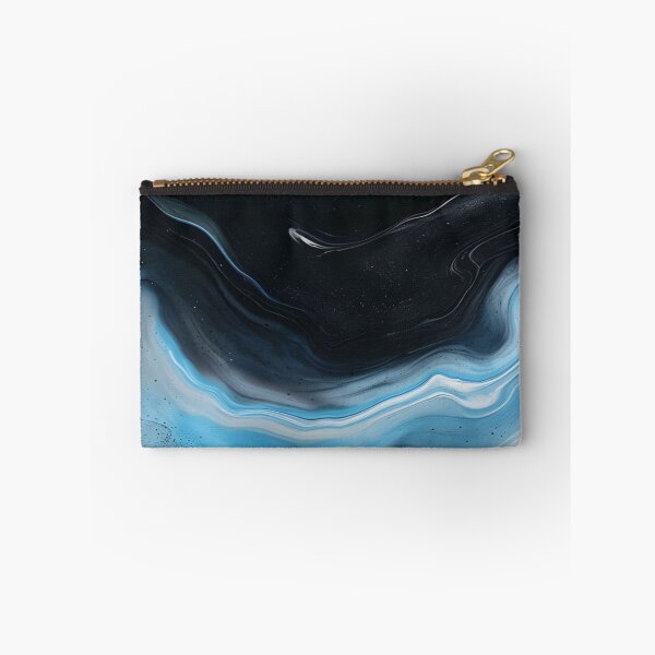 Item preview, Black and sky blue granite pattern designed and sold by saly55887.