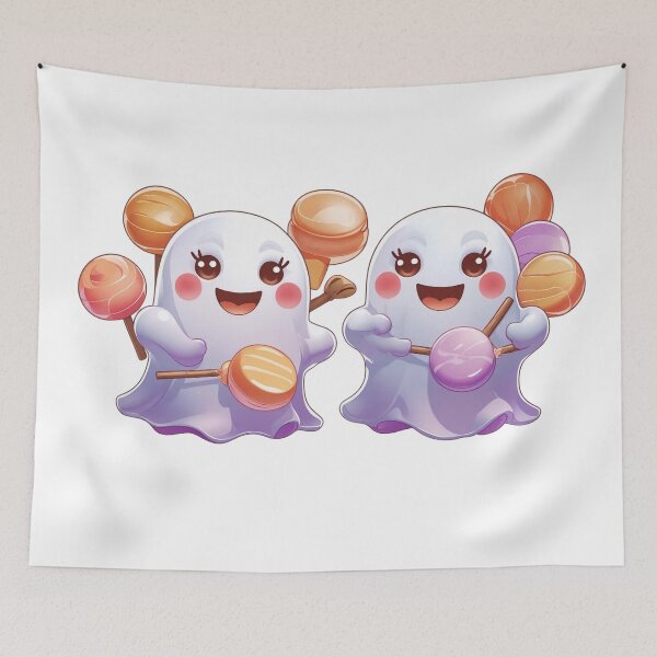 Item preview, Cute Kawaii Ghosts | Adorable Spooky Halloween Ghost Illustration | Creepy Cute Design designed and sold by SUBBRAND.