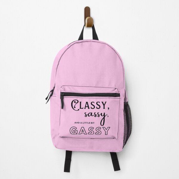 Item preview, Classy, Sassy, and a little bit Gassy (black on pink) designed and sold by MGGRose.