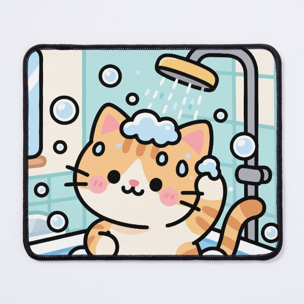 Item preview, I'm busy washing my hair, cat designed and sold by Bird-and-Barnes.