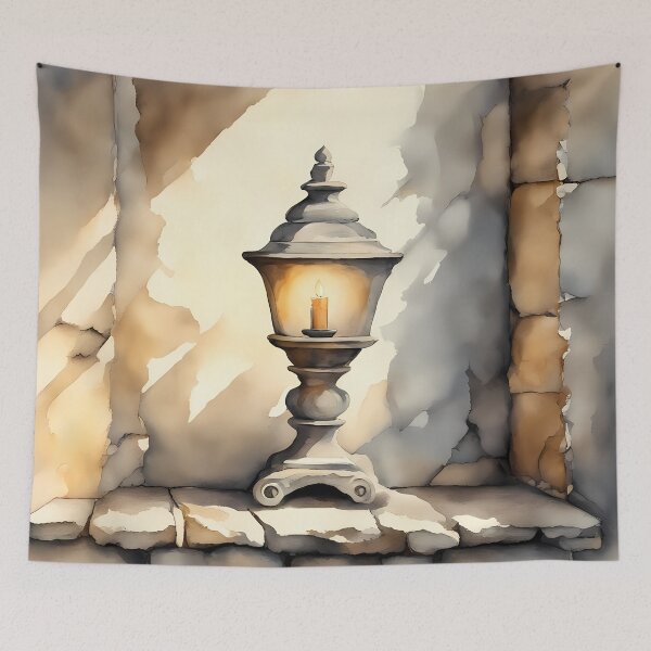 Item preview, Old Stone Lantern designed and sold by CalmnessbyChoice.