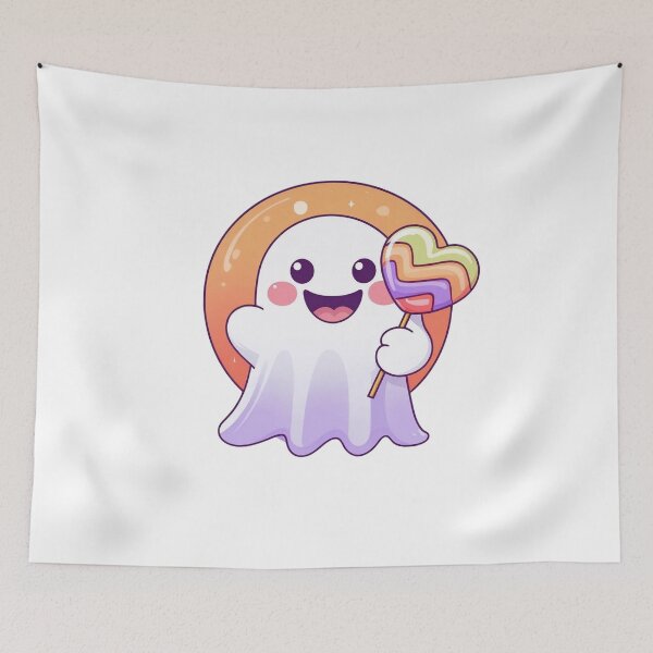 Item preview, Cute Kawaii Ghosts | Adorable Spooky Halloween Ghost Illustration | Creepy Cute Design designed and sold by SUBBRAND.