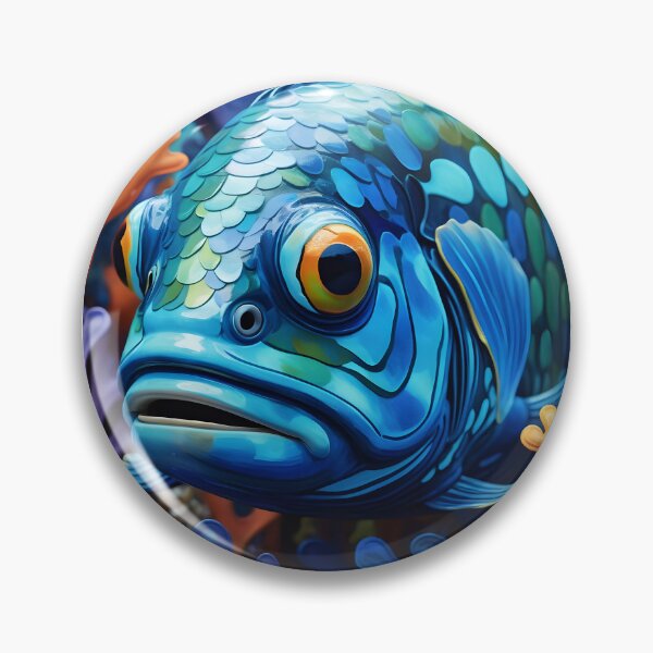 Item preview, Iridescent scaly fish face  designed and sold by Ponted.