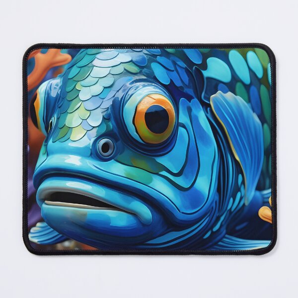 Item preview, Iridescent scaly fish face  designed and sold by Ponted.
