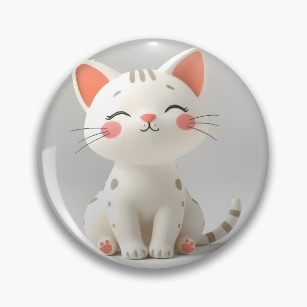 Item preview, Kawaii papier mache cat designed and sold by Ponted.