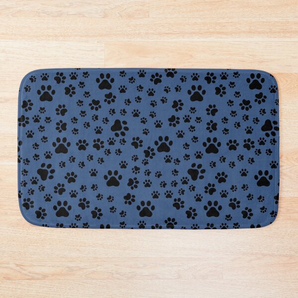 Item preview, Black Paw Prints on Gray-Blue designed and sold by KSimpson838.