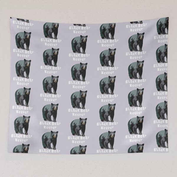 Item preview, A is for American Black Bear,American Black Bear Artwork – Majestic North American Bear Illustration and Wildlife Design designed and sold by PrettylittlepastelUk.
