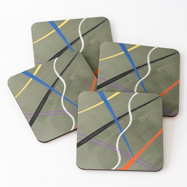 Item preview, Abstract Line Art – Modern Color Accents designed and sold by NuboDesigns.