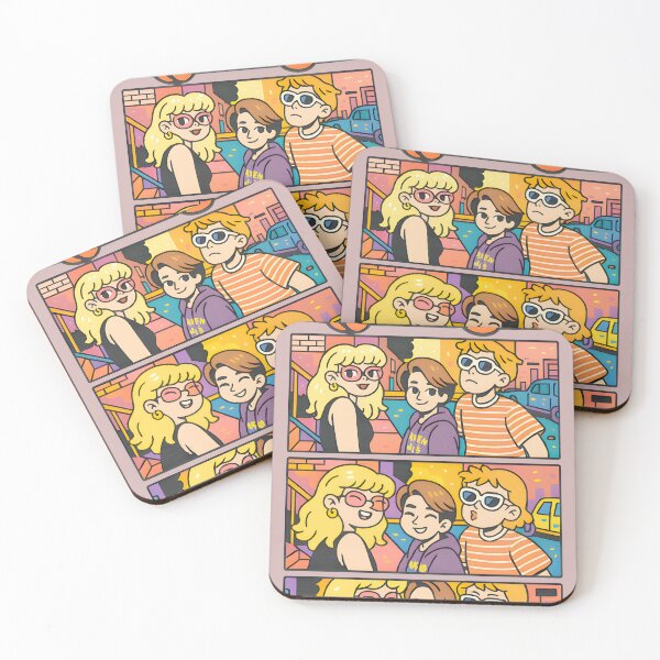 Item preview, Vibrant City Crew Pop Art Street Scene designed and sold by EdytheBeckeART.
