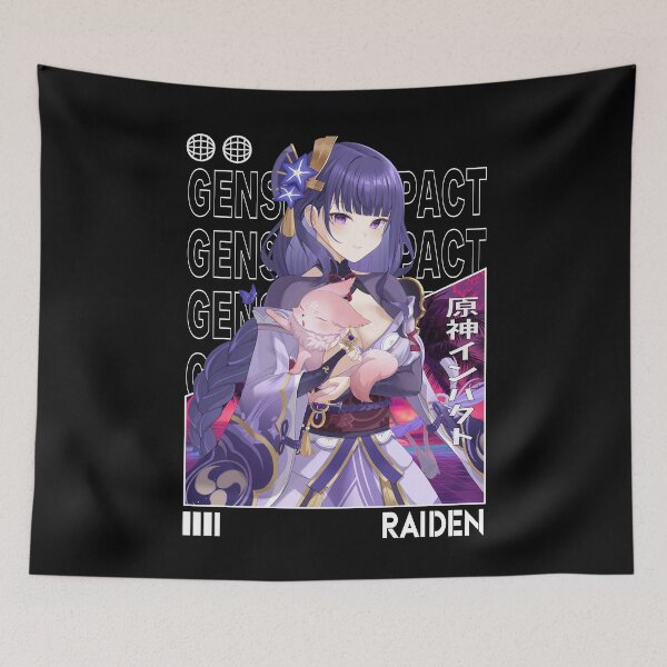 Item preview, Raiden - Genshin Impact designed and sold by fractusbarnsley.