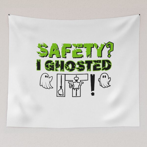 Item preview, Funny Halloween Safety Ghost – I Ghosted It! designed and sold by PeteLawliiet.