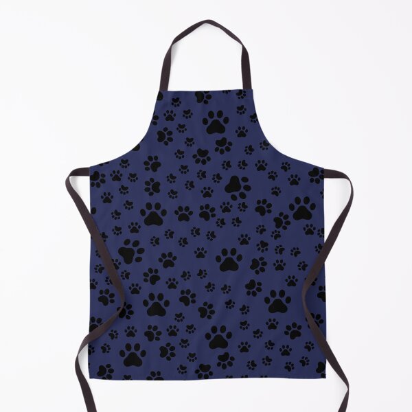 Item preview, Black Paw Prints on Dark Blue designed and sold by KSimpson838.