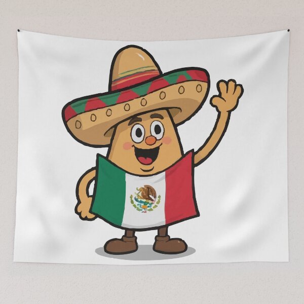 Item preview, mexican flag sombrero designed and sold by Uglyandcute.