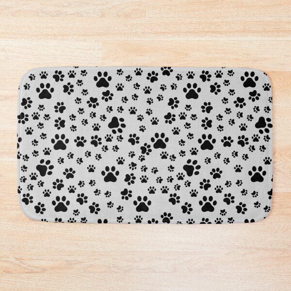 Item preview, Black Paw Prints on Light Gray designed and sold by KSimpson838.