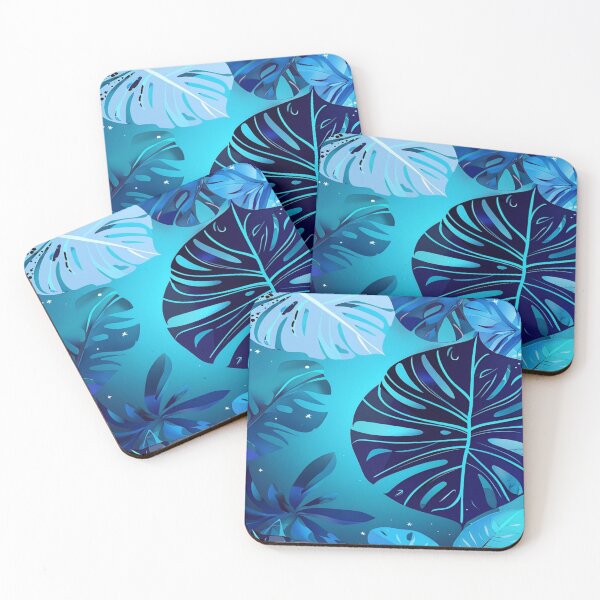 Item preview, Blue pattern and leaves on the background designed and sold by saly55887.