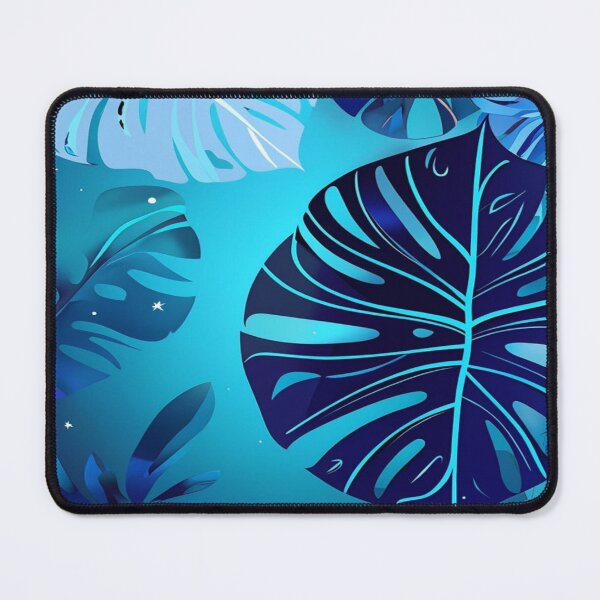 Item preview, Blue pattern and leaves on the background designed and sold by saly55887.