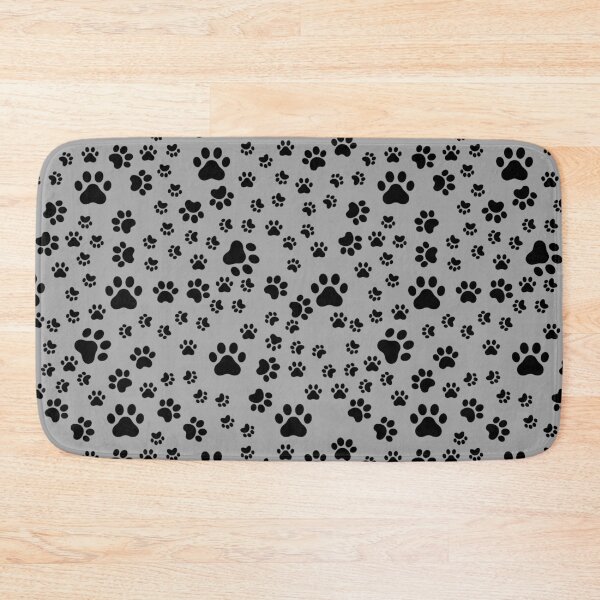 Item preview, Black Paw Prints on Gray designed and sold by KSimpson838.