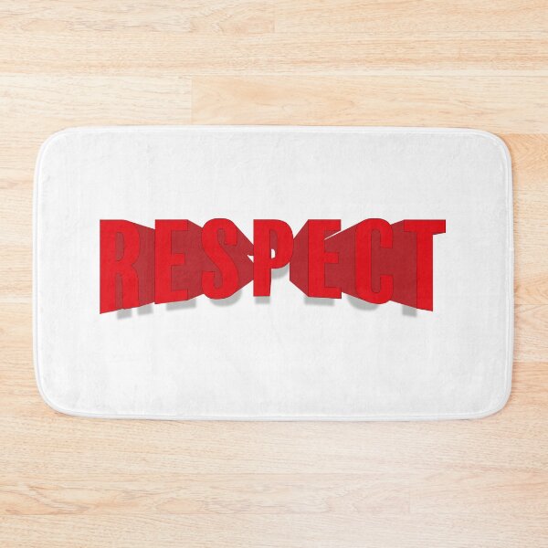 Item preview, RESPECT in bright red with 3D effect – a visual statement designed and sold by Sim-PX.