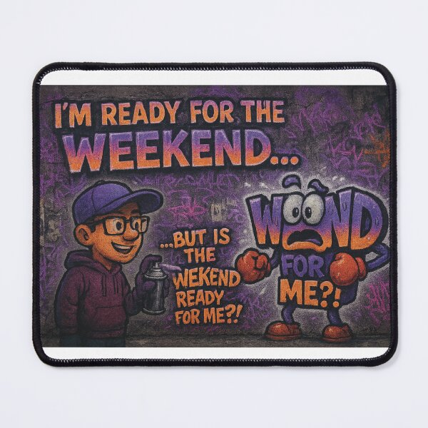 Item preview, Weekend Showdown Graffiti – Funny Cartoon Mural Tee designed and sold by VandalMuse.