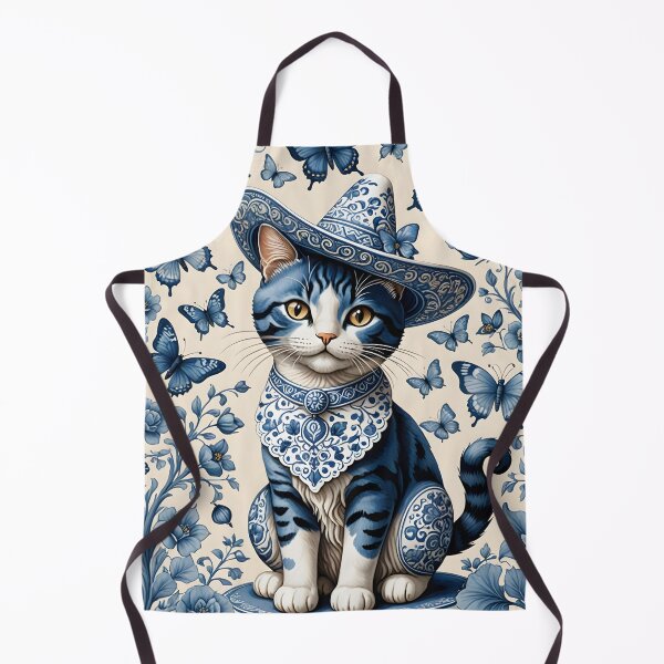 Item preview, Adorable ceramic cat wearing a Mexican sombrero designed and sold by Ponted.