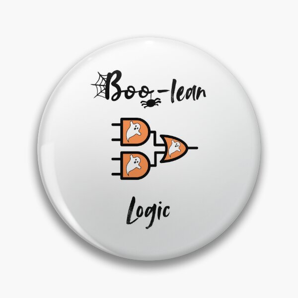 Item preview, Boo-lean Logic Halloween Digital Engineering Pun designed and sold by ThePungineer.