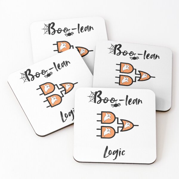 Item preview, Boo-lean Logic Halloween Digital Engineering Pun designed and sold by ThePungineer.