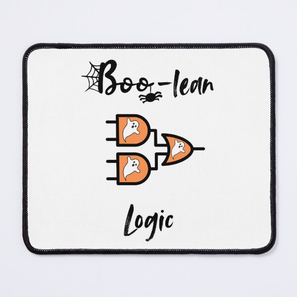 Item preview, Boo-lean Logic Halloween Digital Engineering Pun designed and sold by ThePungineer.