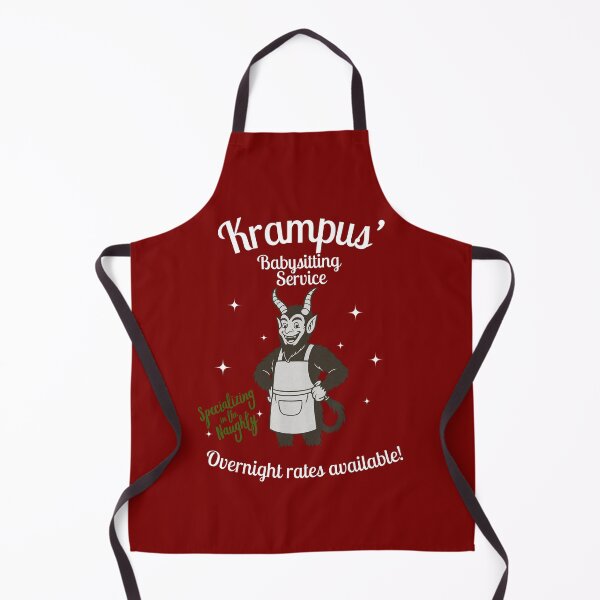 Item preview, Krampus’ Babysitting Service – Funny Witchy Christmas Design designed and sold by ThePeelAppeal.
