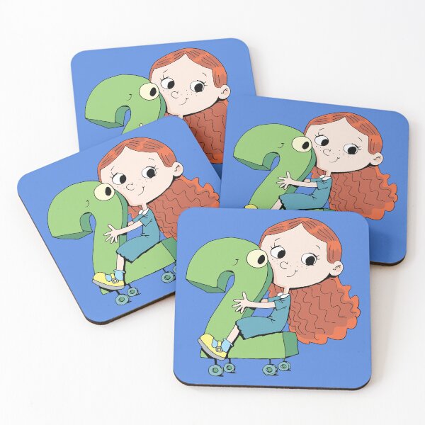 Item preview, girl happily rides cute number two designed and sold by duxpavlic.