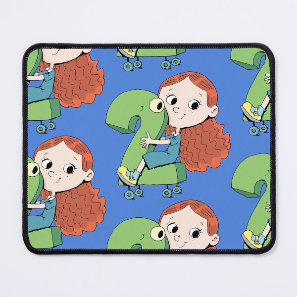 Item preview, girl happily rides cute number two designed and sold by duxpavlic.