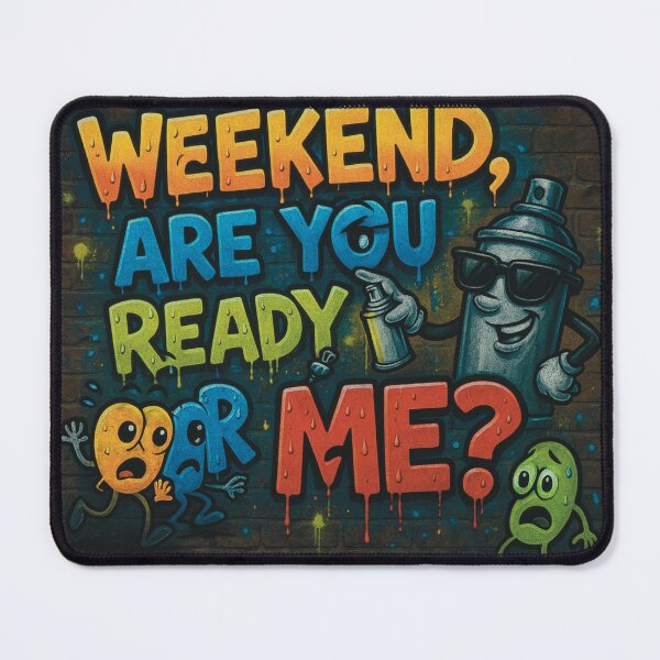 Item preview, Weekend Cartoon Graffiti – Funny Spray Can Street Art designed and sold by VandalMuse.