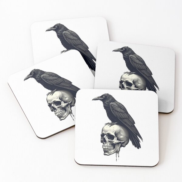 Item preview, Raven Skull Gothic designed and sold by VibeTCreations.