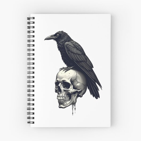 Item preview, Raven Skull Gothic designed and sold by VibeTCreations.