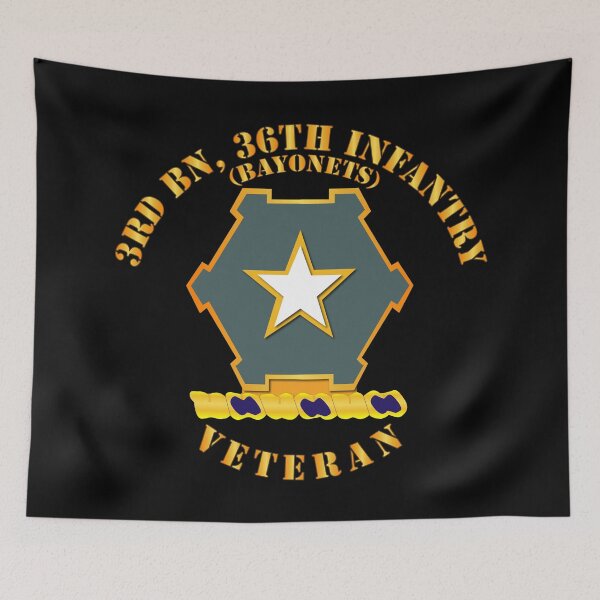 Item preview, Army - 3rd Bn 36th Infantry DUI - Bayonets - Veteran designed and sold by Military Insignia Products.