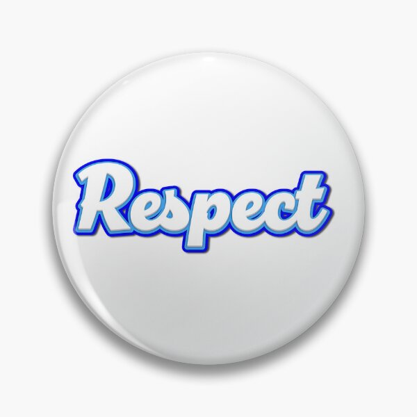 Item preview, Respect – Playful typography with white strength and blue aura designed and sold by Sim-PX.