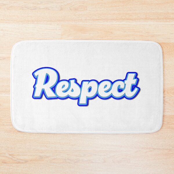 Item preview, Respect – Playful typography with white strength and blue aura designed and sold by Sim-PX.