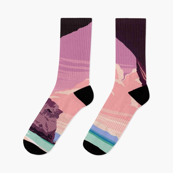 Item preview, Pink Clouds over Coastal Rock designed and sold by Roundspace3789.