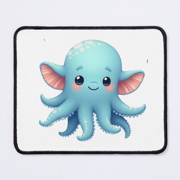 Item preview, Cute Dumbo Octopus Kawaii Sea Creature designed and sold by Bareradesigns.