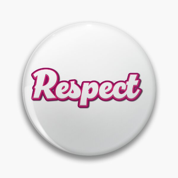 Item preview, RESPECT as a trendy 3D lettering with a pink outline in comic style – striking, cheeky and memorable designed and sold by Sim-PX.