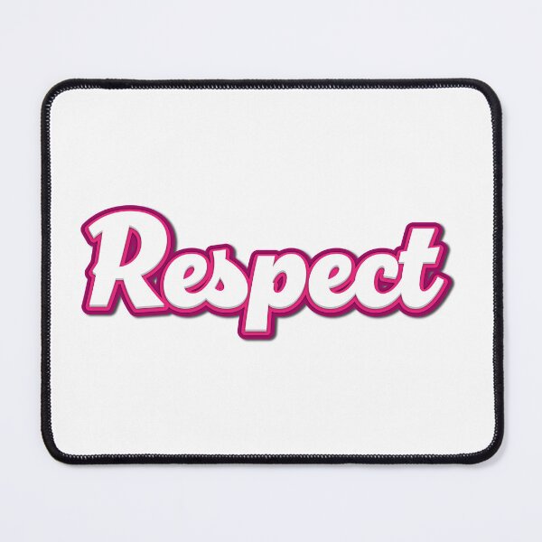 Item preview, RESPECT as a trendy 3D lettering with a pink outline in comic style – striking, cheeky and memorable designed and sold by Sim-PX.