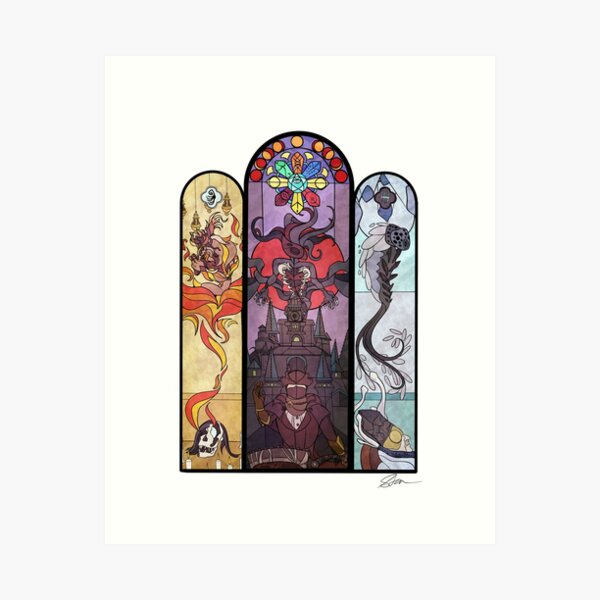 Yharnam Stained Glass Art Print