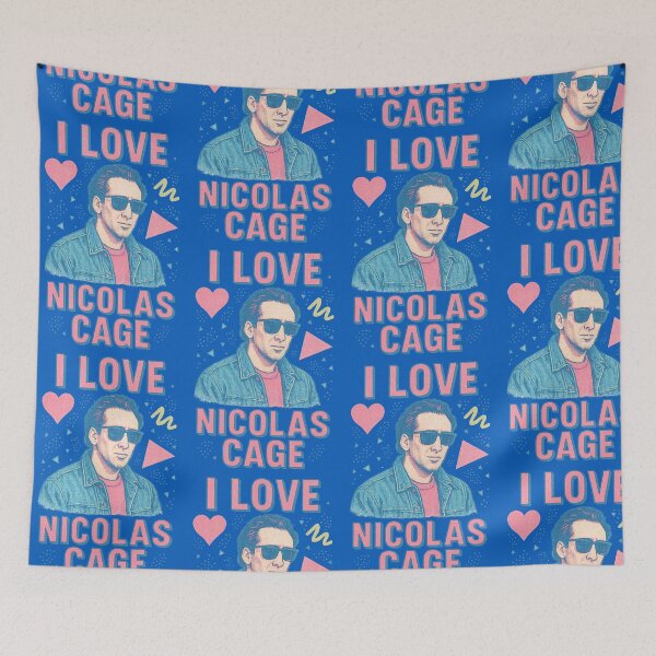 Item preview, I love Nicolas Cage | Retro designed and sold by Jennifer Chiera.