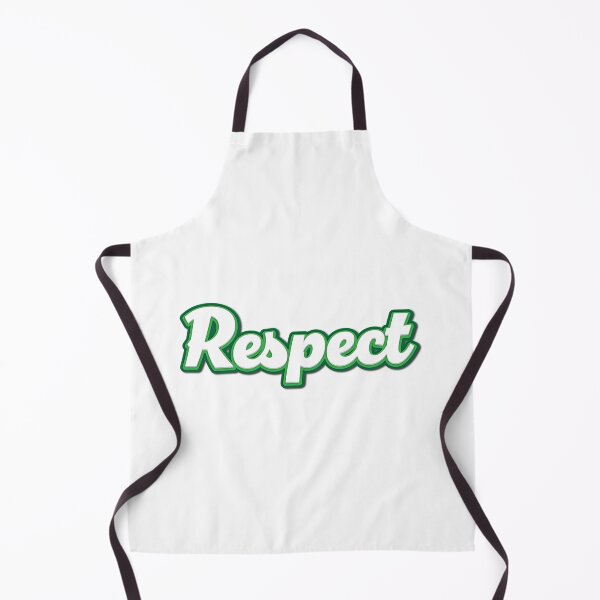Item preview, RESPECT – White 3D lettering with a bold green outline in a dynamic comic style for strong messages designed and sold by Sim-PX.