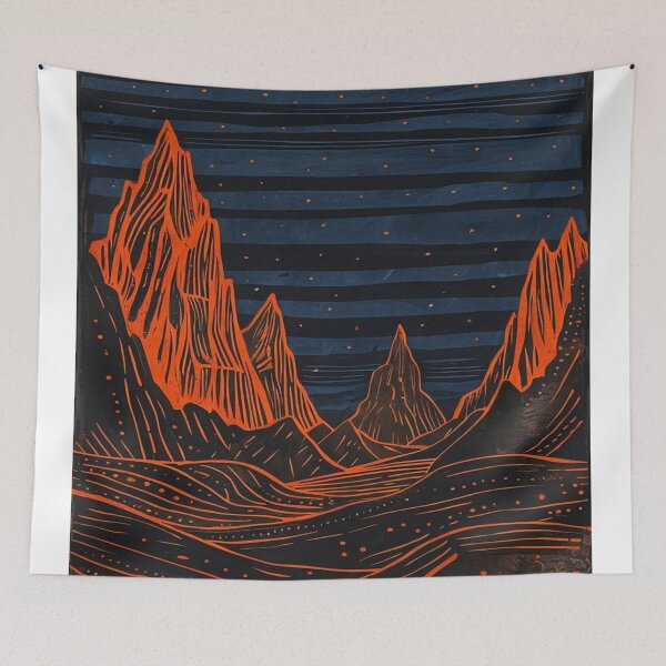 Item preview, Serial Mountains Pattern designed and sold by saly55887.